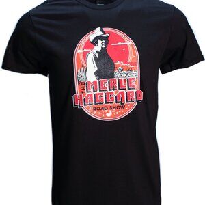 Merle Haggard The Road Show T-shirt Men's S-3XL Black